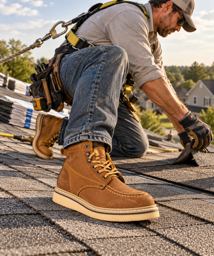 Bravestone 510 Moc-Toe Wedge Work Boot