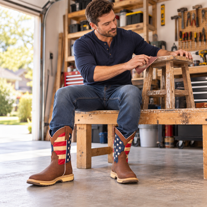 Bravestone 305 Glory Western Work Boot